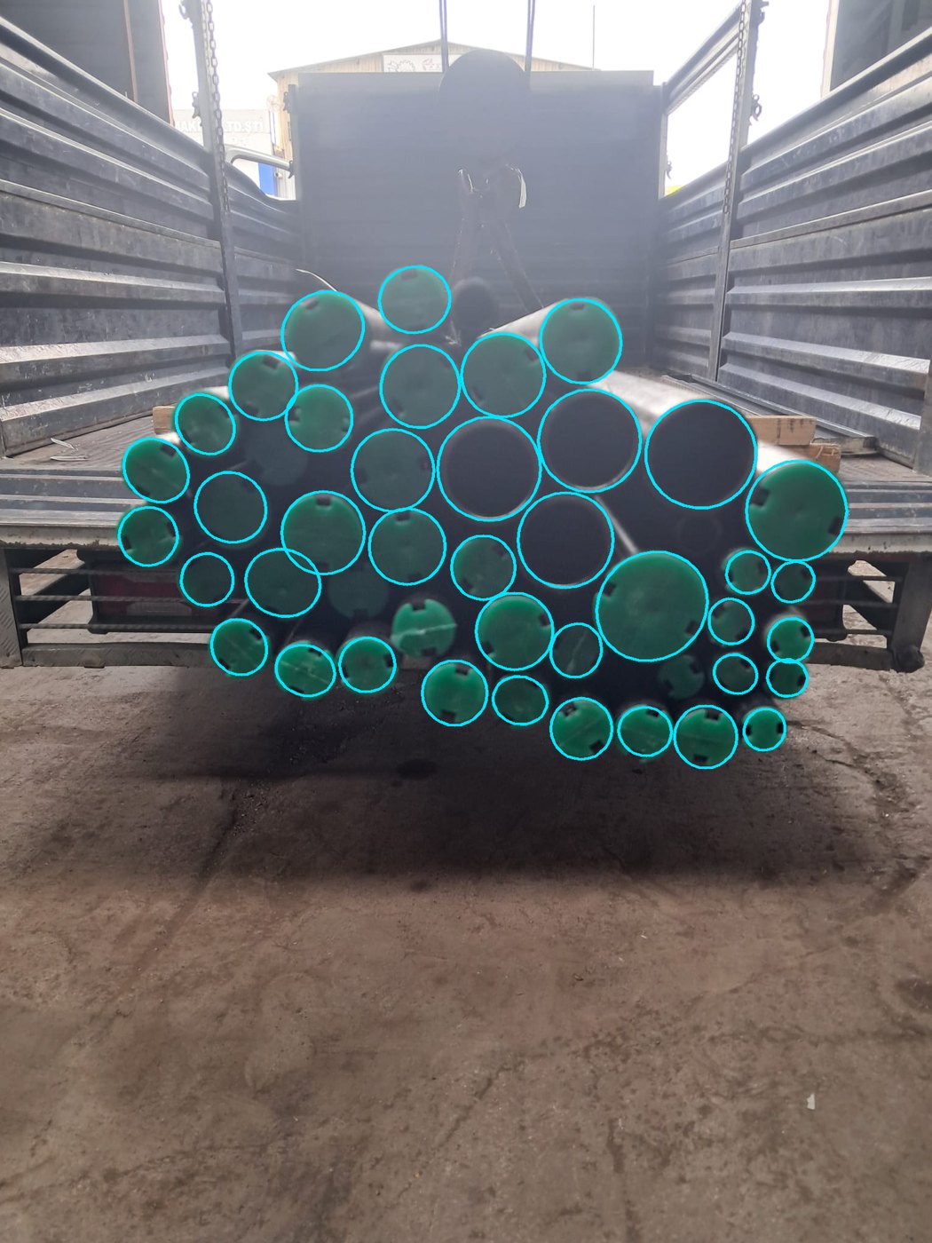 Örnek tarama 2 — sayılan kesitler işaretli
